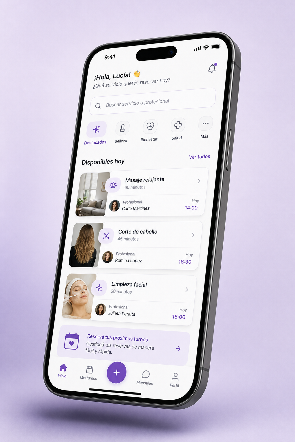 Mockup app móvil en español